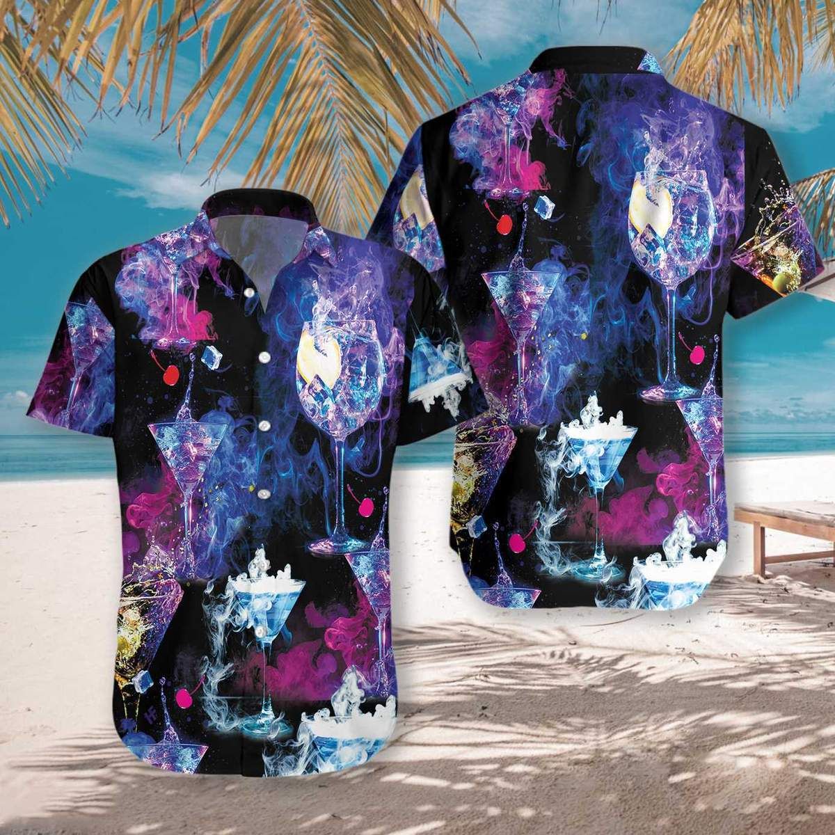 Felacia [Hawaii Shirt] Proud Bartender Cocktails Colorful AshesTropical Unisex Hawaiian Aloha Shirts-ZX2969